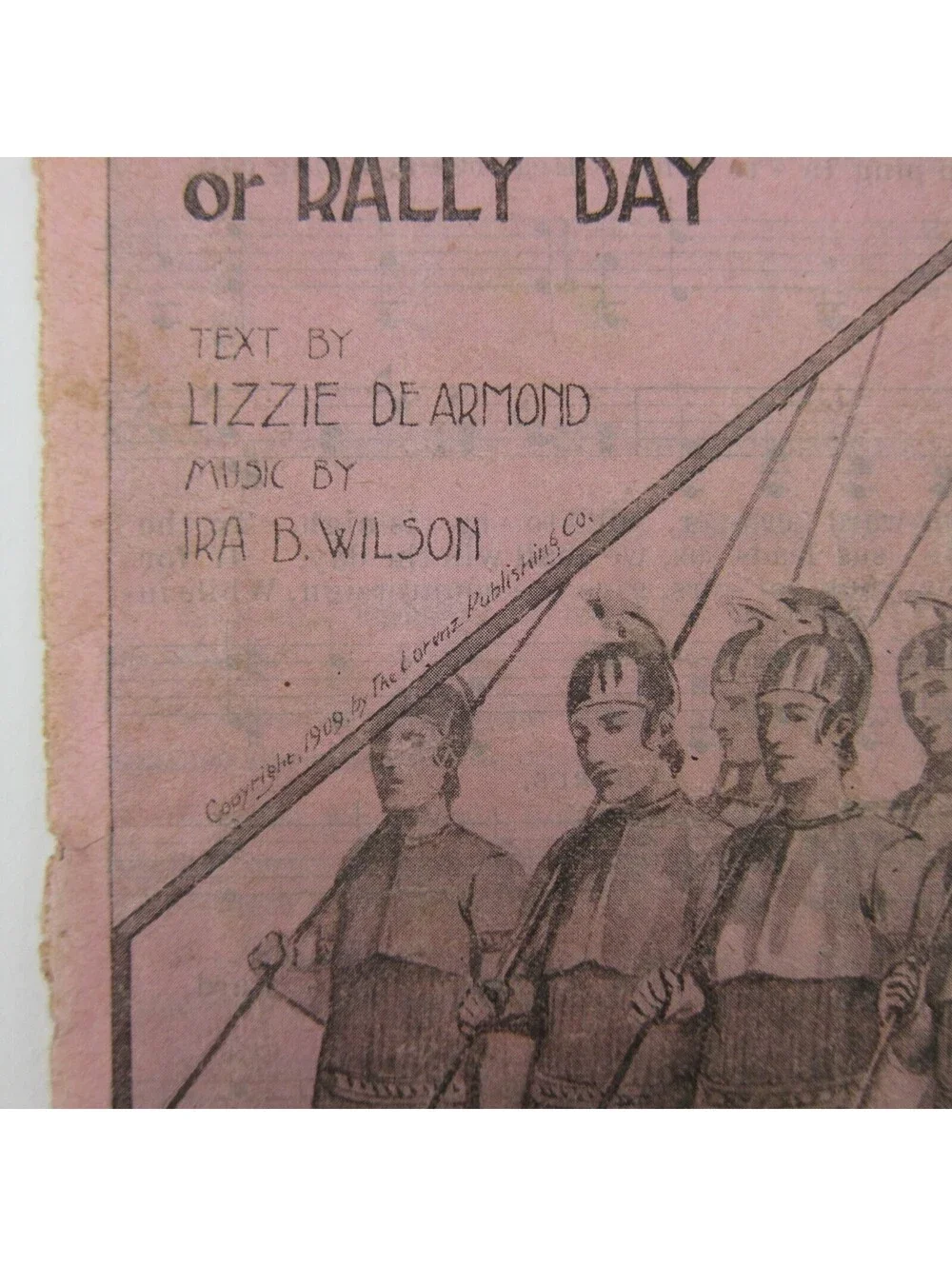 Sheet Music Rally Day Sampler Lorenz Publishing Co Dayton Ohio Antique 1909 RARE